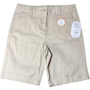 Wonder Nation - Tan /Beige - Kids Shorts-Size 12 - Adjustable Waist -Stretch NWT